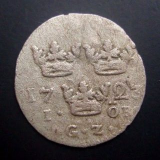 Sweden 1 Ore 1723 Silver Coin S4 photo