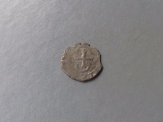 B818 Unknown Copper Coin Of Switzerland? Two Keys/cross 1400 - 1700 Ad Circa photo