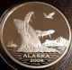 2009 Alaska 1 Oz 0.  999 Fine Silver Humpback Whale Medallion Exonumia photo 3