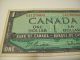 1954 Canada One $1.  00 Bill.  Canadian 1954 Dollar Bill.  Estate. Canada photo 2