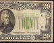 1934 $20 Bill Low Lgs Star Light Green Seal Note Currency Paper Money Fr 2054 - H Small Size Notes photo 3