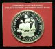 1973 Bahamas $10 (10 Dollar) Silver Proof Coin,  Independence Day,  With Case North & Central America photo 1
