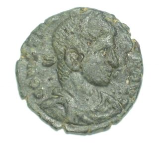 Roman Bronze Coin Follis Constans Two Victories Lyon Ae14 Scarce photo