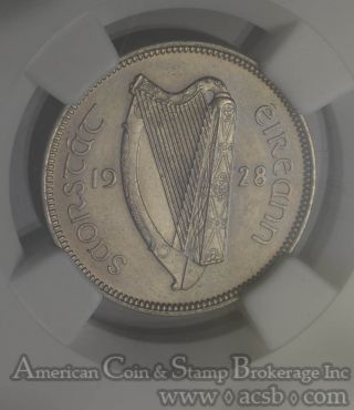 Ireland 6 Pence 1928 Pr66 Ngc Nickel Km 5 Proof 2nd Finest Pop 9/1 Finer photo