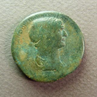 Roman Imperial Ae Sestertius Coin Of Trajan Felicitas Ric 671 Us11 photo