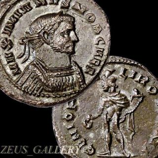 Galerius As Caesar Very Rare R3 In Ric Ancient Roman Æ Follis Large Coin London photo