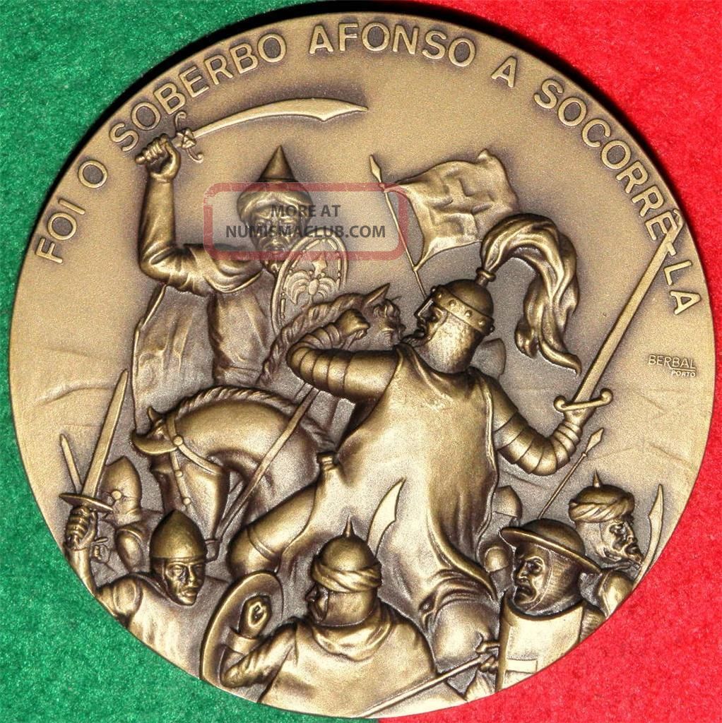 King Afonso Iv / Battle / Large Medal By Baltazar Exonumia photo