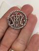 Gorgeous Rare Victorian Seated Liberty Cut Out Quarter Love Token Mpi Brooch Ef Exonumia photo 5