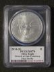 2014 (s) Silver American Eagle - Pcgs Ms70 First Strike,  Miles Standish Label Silver photo 1