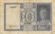 Italy 10 Lire D.  6.  18.  1939 P 25 Circulated Banknote Europe photo 1