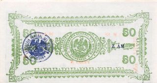 Mexico / Chihuahua 50 Centavos 10.  2.  1914 Series N Uncirculated Banknote photo
