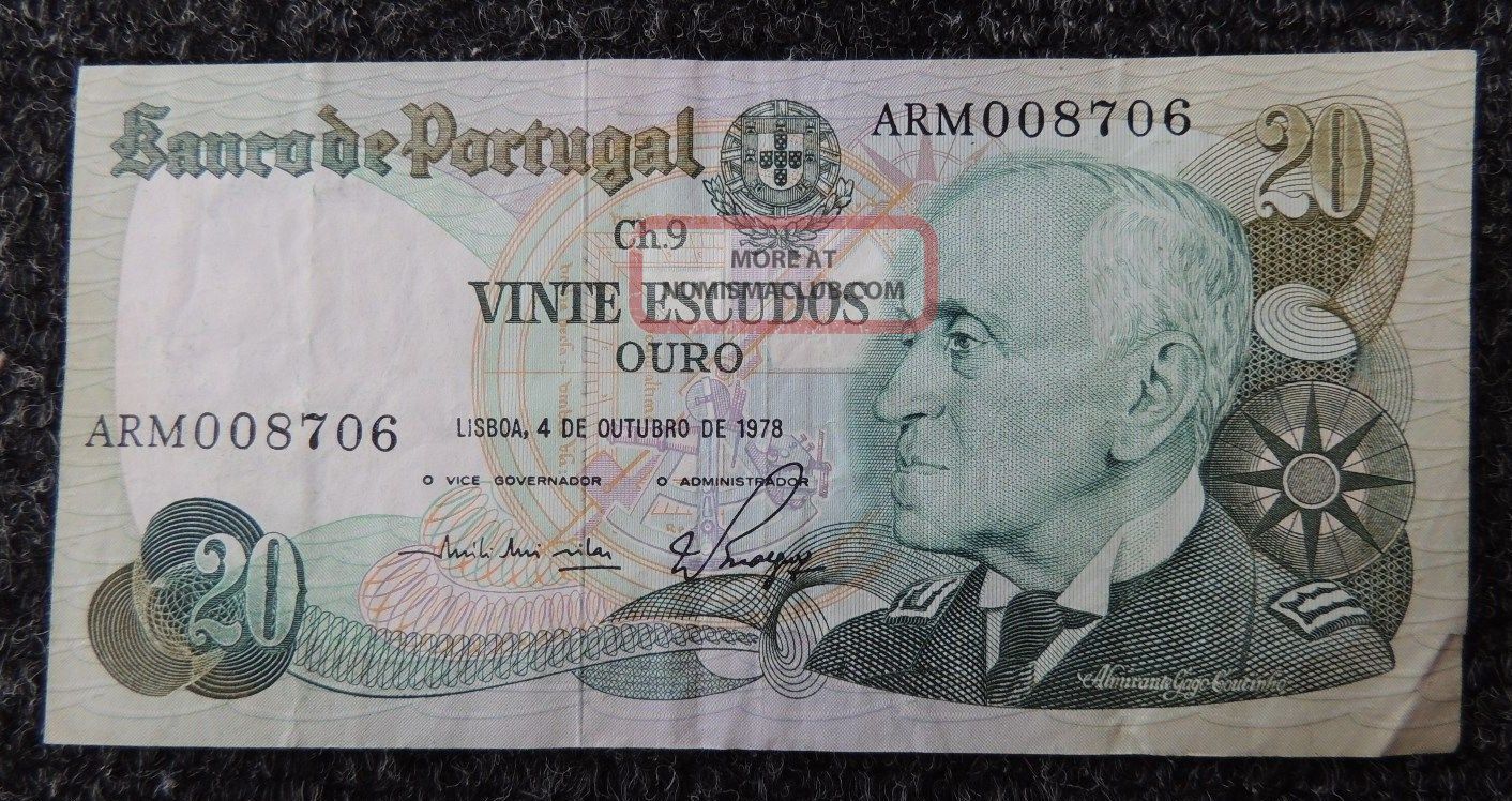 Portugal 1978 20 Escudos Note Note Europe photo