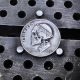 101 1958 Silver Dime Hobo Skull W Roman Laurel Hand Carved Engraved Coin By Jam Exonumia photo 4