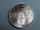 1 Troy Oz.  999 Silver Art Round 2010 Queen Of Peace Cross Mountain D Silver photo 1