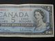 1954 $5 Dollar Bank Note Canada O/s8700012 Beattie - Rasminsky Modified Ef Grade Canada photo 3