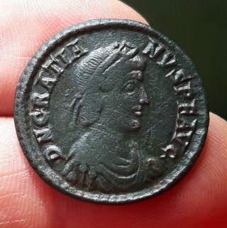 Perfect Gratianus Big Follis Ancient Roman Coin photo