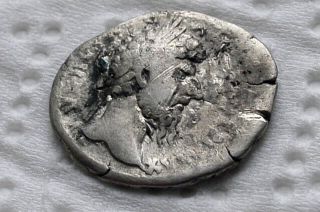 Silver Roman Ancient Coin Lucius Verus Rare photo
