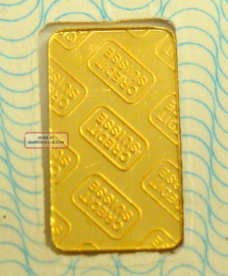 how to check serial number of credit suisse gold bar