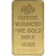 10 Oz.  Gold Bar - Pamp Suisse - Fortuna - 999.  9 Fine In Assay Gold photo 3