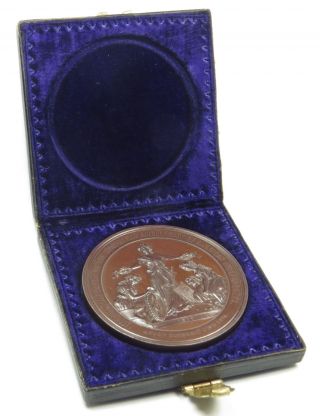 1876 U.  S.  Centennial Exposition Us Bronze Commemorative Medal Julian Cm 11 photo