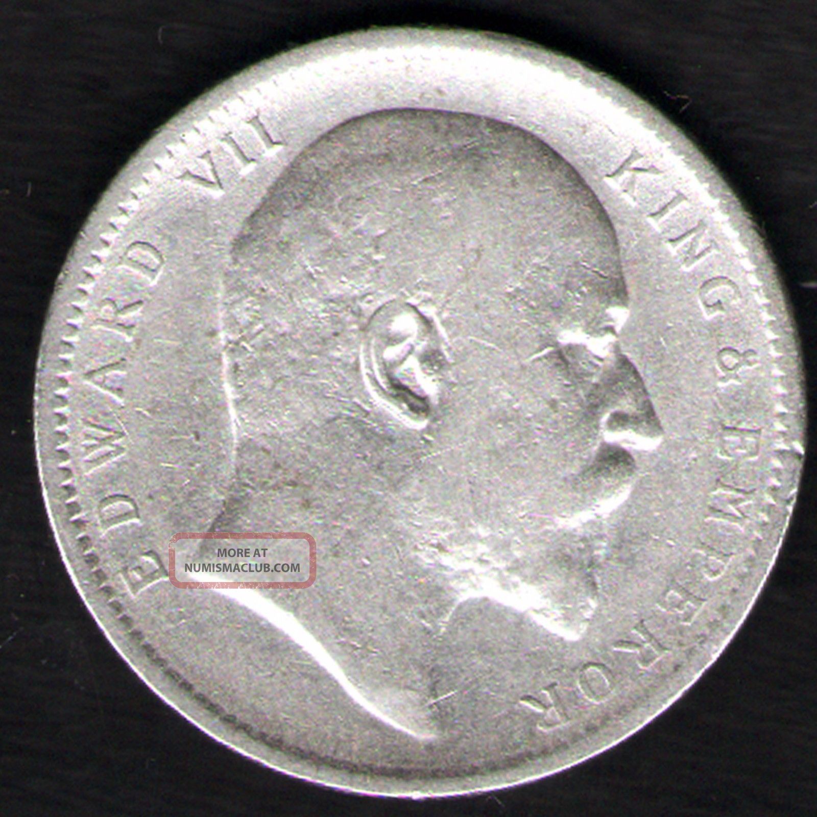 British India - 1904 - Edward Vii One Rupee Silver X - Fine Coin Ex