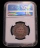 1870 Sarawak Cent,  Au55 Ngc,  Copper With Traces Of Luster,  Malaysia Malaysia photo 3