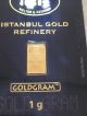 1 Gram 24k 999 Gold Istanbul Gold Refinery Bar Igr Certified Gold photo 1