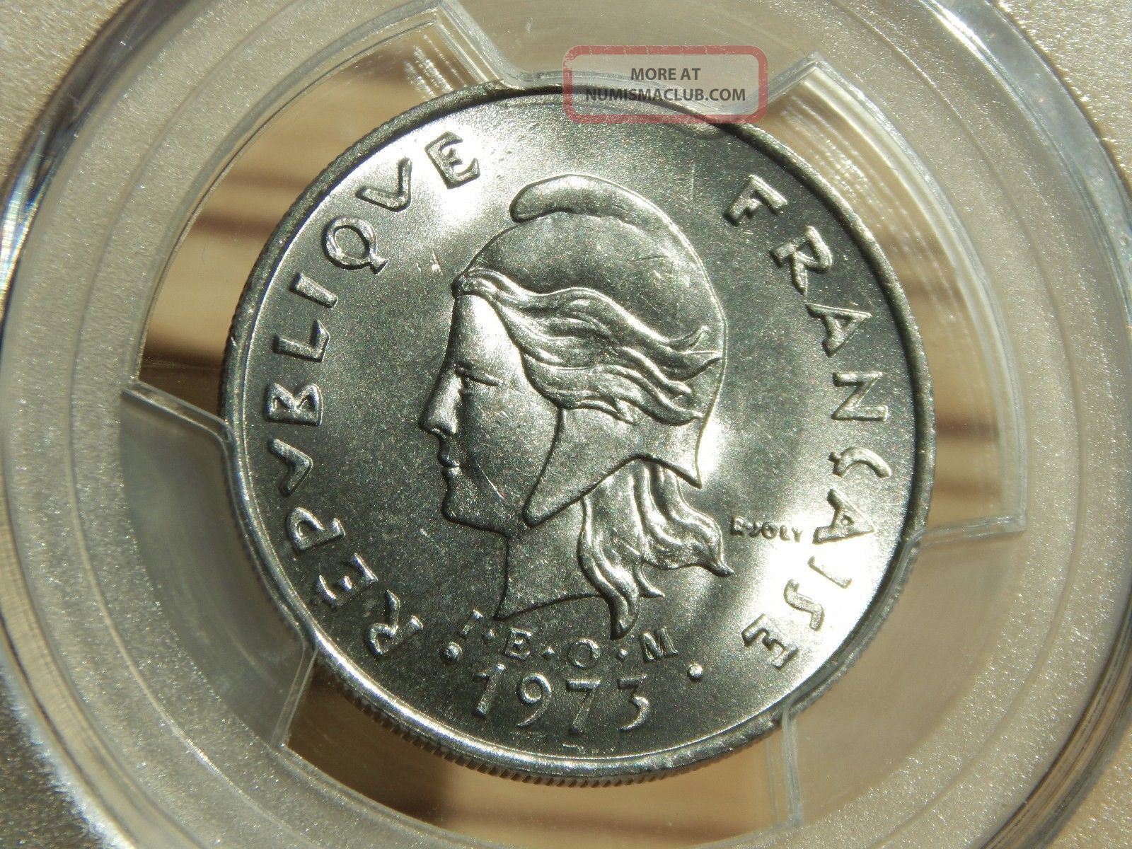 Rare Hebrides (vanuatu) 1973 20 Francs Pcgs Ms 66 Oceania Nickel Coin Australia & Oceania photo