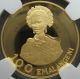Swaziland 1975 Gold 100 Emalangeni Ngc Pf - 69 Ult.  Cameo King Sobhuza - Ii Coins: World photo 2