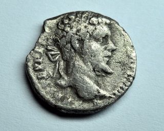 Ancient Silver Roman Coin Denarius Septimius Severus Rare photo