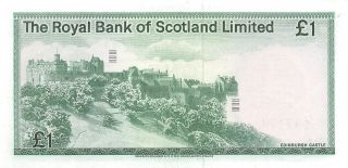 Scotland 1 Pound 10.  1.  1981 Series C/14 Uncirculated Banknote Epm29 photo