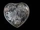 Virgo Zodiac Heart Shaped 1 Troy Ounce Silver.  999 Fine Engravable Gift Au Cond. Silver photo 1