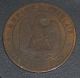 1854 10 Centimes France Bb Strasbourg Napolean3 Emperor Bronze Coin Button France photo 2