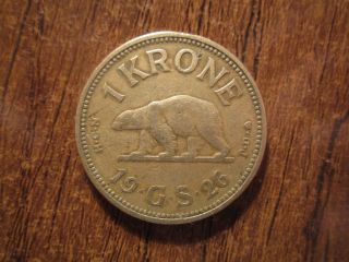 Denmark Greenland 1 Krone 1926 photo