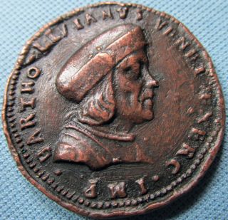 Medieval Era? Paduan? Bronze Medal - Roman Style Bartho Livianvs Venet Exerc Imp photo