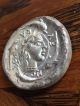 Ancient Greece Syracuse Silver & Copper Coin 200 Bc Horse & Carriage Dekadrachm Coins: Ancient photo 2