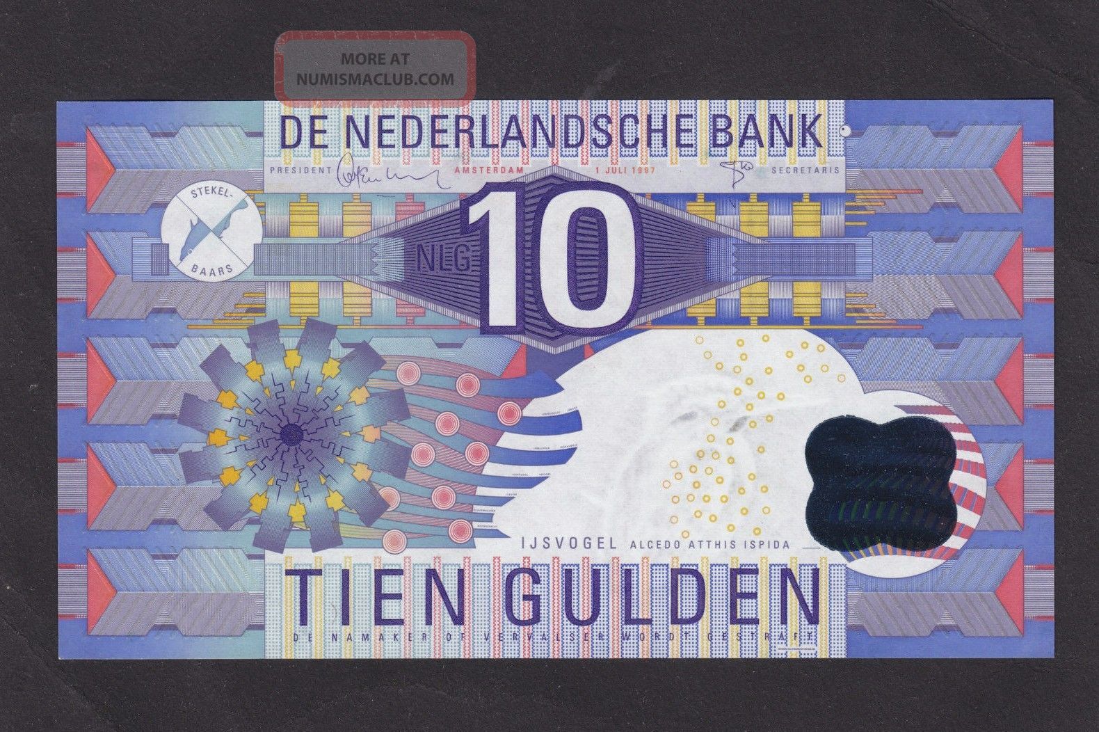 Netherlands 10 Gulden 1997 P - 99 Au/unc Europe photo