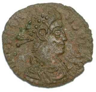 Roman Bronze Coin Follis Constans Emperor On Galley Victoria Siscia Ae17 photo