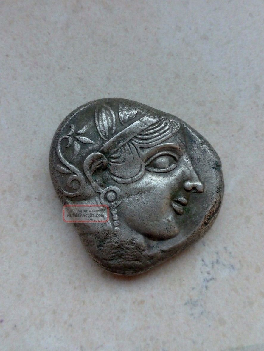 Athens Attica Greece 440 Bc Ancient Greek Silver Tetradrachm Coin Owl