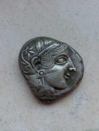 Athens Attica Greece 440 Bc Ancient Greek Silver Tetradrachm Coin Owl Athena Ngc photo
