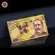 Wr Romania Gold Banknote Colored 100 Lei Real Gold Polymer Note With Europe photo 2