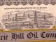 Antique 1918 Stock Certificate Prairie Hill Oil Co Wichita Falls Texas Ok 22997 Stocks & Bonds, Scripophily photo 1