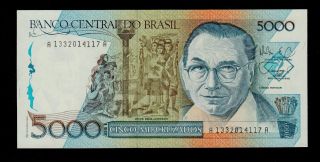 Brazil 5000 Cruzados (1988) Pick 214a Unc Banknote photo