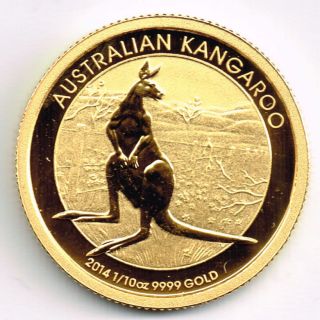 2014 1/10th Ounce Australian Kangaroo $15 photo