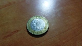 20 Peso 2001 Bimetallic 16g Nobel Price Octavio Paz Collect It photo