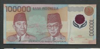 Indonesia 1999 100000 (100,  000) Rupiah P 140 Circulated photo
