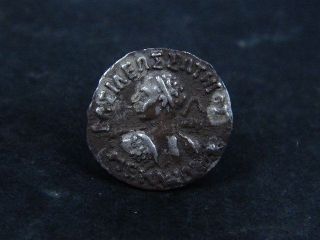 Ancient Silver Coin Bactrian 100 Bc B147 photo