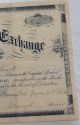 Delaware Fruit Exchange 1880s Stock Certificate Antique Rare Vintage Agriculture Stocks & Bonds, Scripophily photo 3