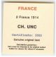 France - Iii Republic - 2 Franc 1914 Ch.  Unc - Silver France photo 1