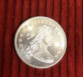 One 1 Oz Liberty Tribute Design 1 Ounce Silver Bullion Round Coin Rare photo